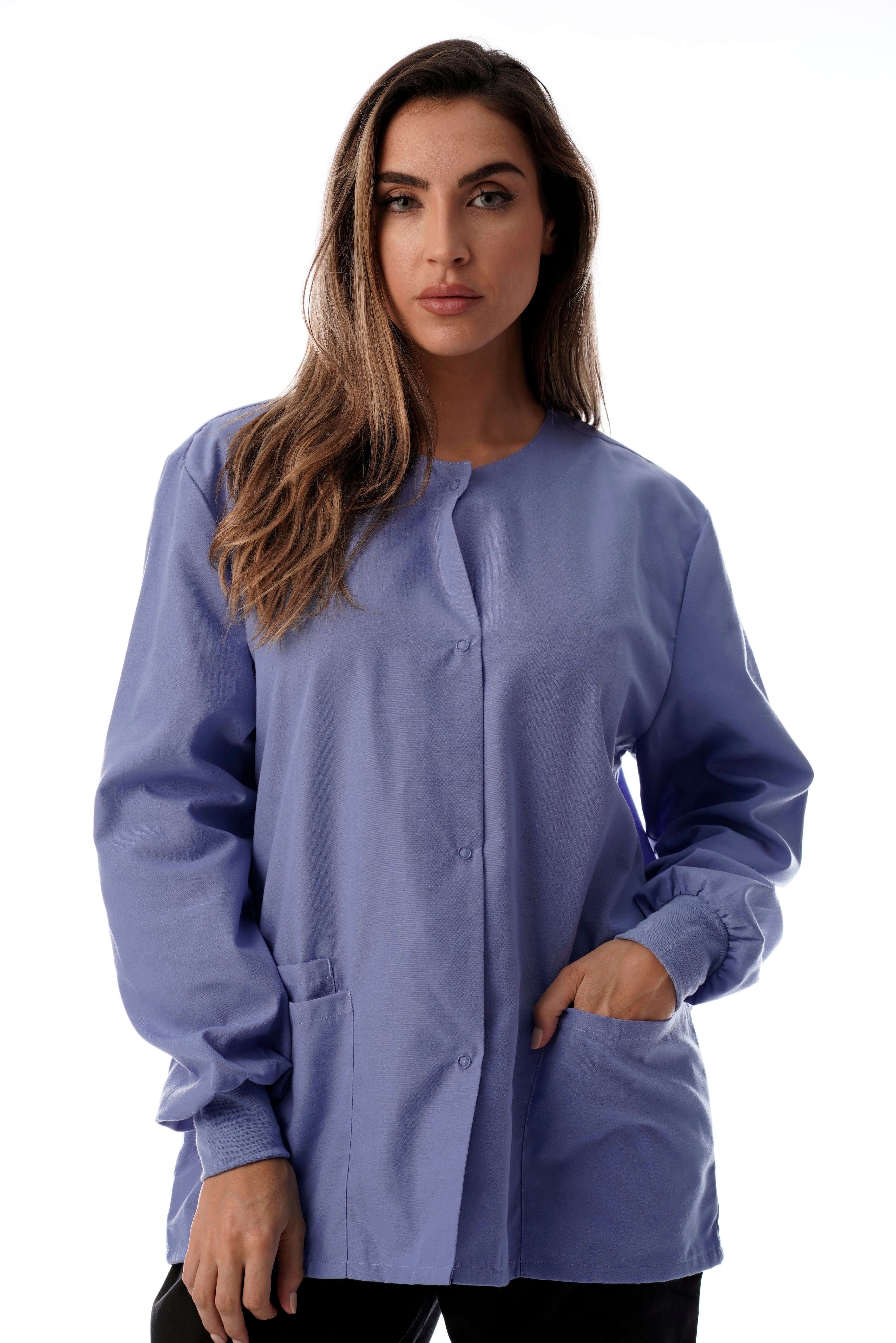 Just Love Women's Solid Scrub Jacket - Comfortable and Professional ...