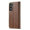thumbnail image 2 of SaniMore for Samsung Galaxy S23 Plus Case, PU Leather Skin & Soft TPU Inner Shell [Card Holder + Cash Pocket + Flip Kickstand] Magnetic Closure Protective Wallet Cover For Galaxy S23 Plus,Brown, 2 of 9