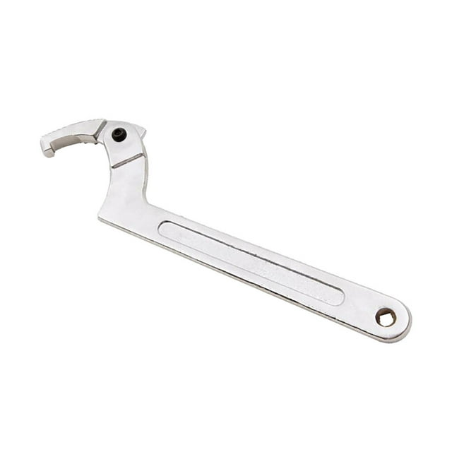 Chrome Vanadium Adjustable Spanner Hook Wrench C Spanner Collet Chuck Tool 32-76mm Square Head