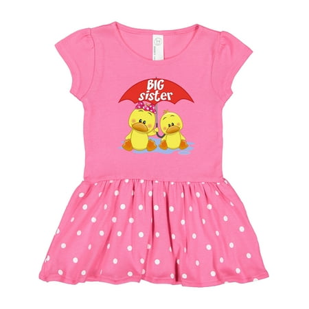 

Inktastic Big Sister Duck Gift Toddler Girl Dress