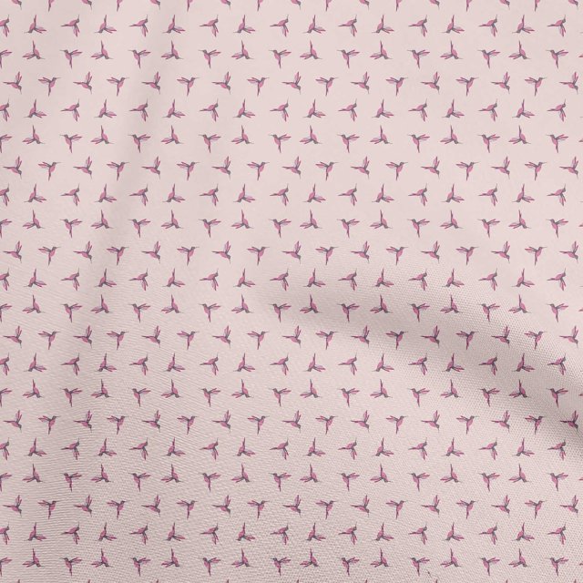 oneOone Polyester Spandex Light Pink Fabric Woodpecker Sewing Craft Projects Fabric Prints By Yard 56 Inch Wide