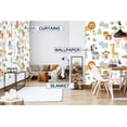 thumbnail image 6 of Kids Safari Animal Curtains 42Wx63H Inch Rod Pocket Nursery Baby Boy Bedroom Decor Cartoon Lion Jungle Woodland Wildlife Toddler Girl Children Living Room Window Drapes Fabric, 6 of 7