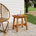 thumbnail image 1 of vidaXL Stool 45x29x45 cm Rectangular Solid Wood Acacia, 1 of 4