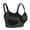 Black, variant on Women's T Shirt Push Up Bra Full Back Coverage Back Fat Smoothing Underwire Supportive,38DD