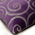 thumbnail image 2 of The HomeCentric Pillow Covers Purple Pillow CoverPack of 2 12x12 inch (30x30 cm) Velvet Silver Print Pillow Case Accent Pillow Purple Pillow Cover Pack of 2 12x12 inch (30x30 cm) - Wishful Scrolls, 2 of 5