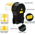 thumbnail image 3 of Automatic Fish Feeder, Automatic Aquarium Feeder Timer Fish Feeder Food Dispenser Feeding Machine Fish Food Vacation Feeder for Fish Tank-Yellow, 3 of 7