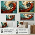 thumbnail image 3 of Designart "Majestic Motion Spiral In Red And Blue IV" Abstract Spirals Picture Framed Canvas Prints, 3 of 5