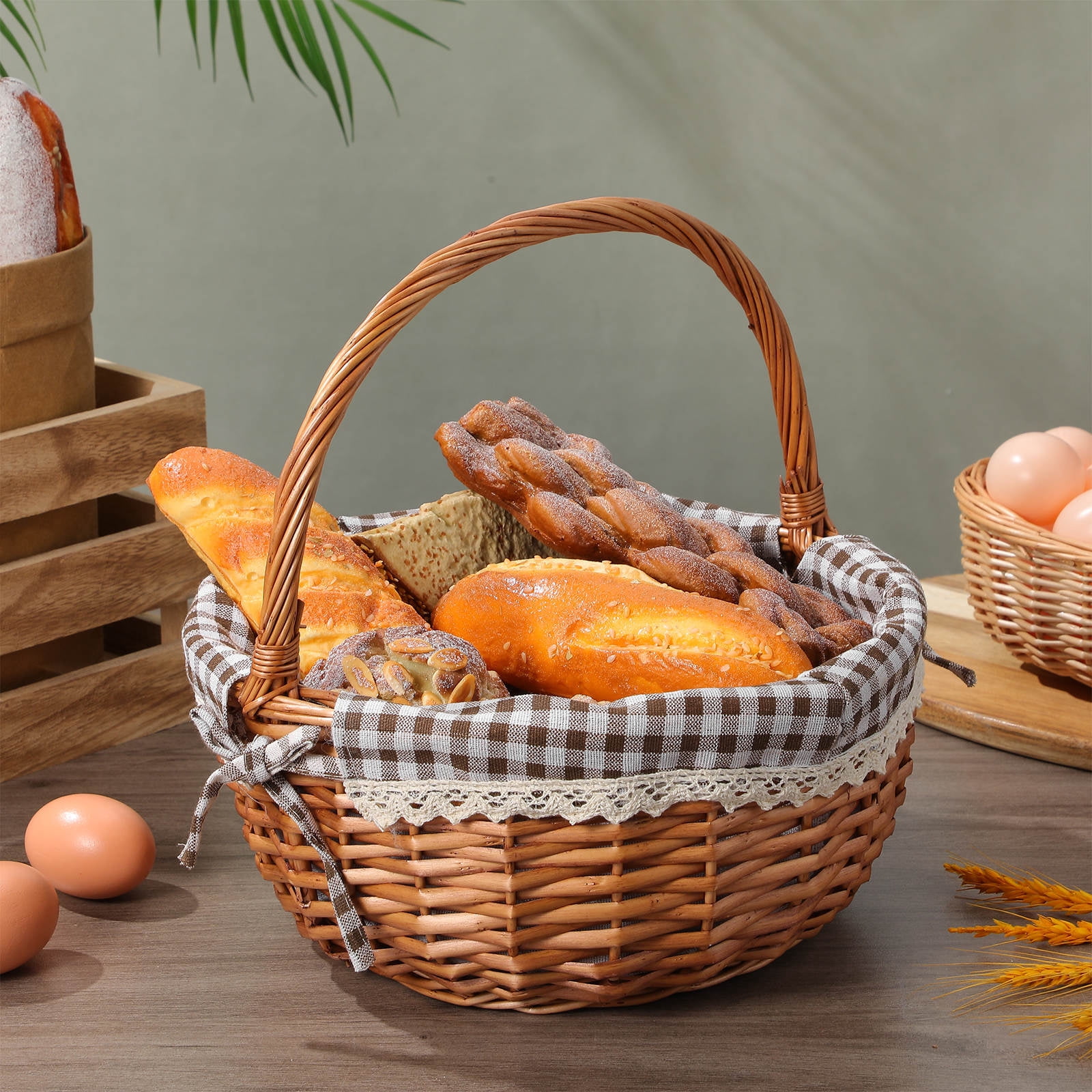 PENIKOKO Storage Baskets for Household Use and Easter Celebration in Brown 1Pcs