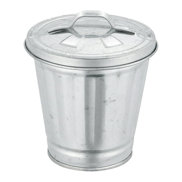 Mini contenedor de basura, bote de basura de escritorio, mini maceta de mesa, soporte para bolígrafos, contenedor de basura, bote de basura de metal