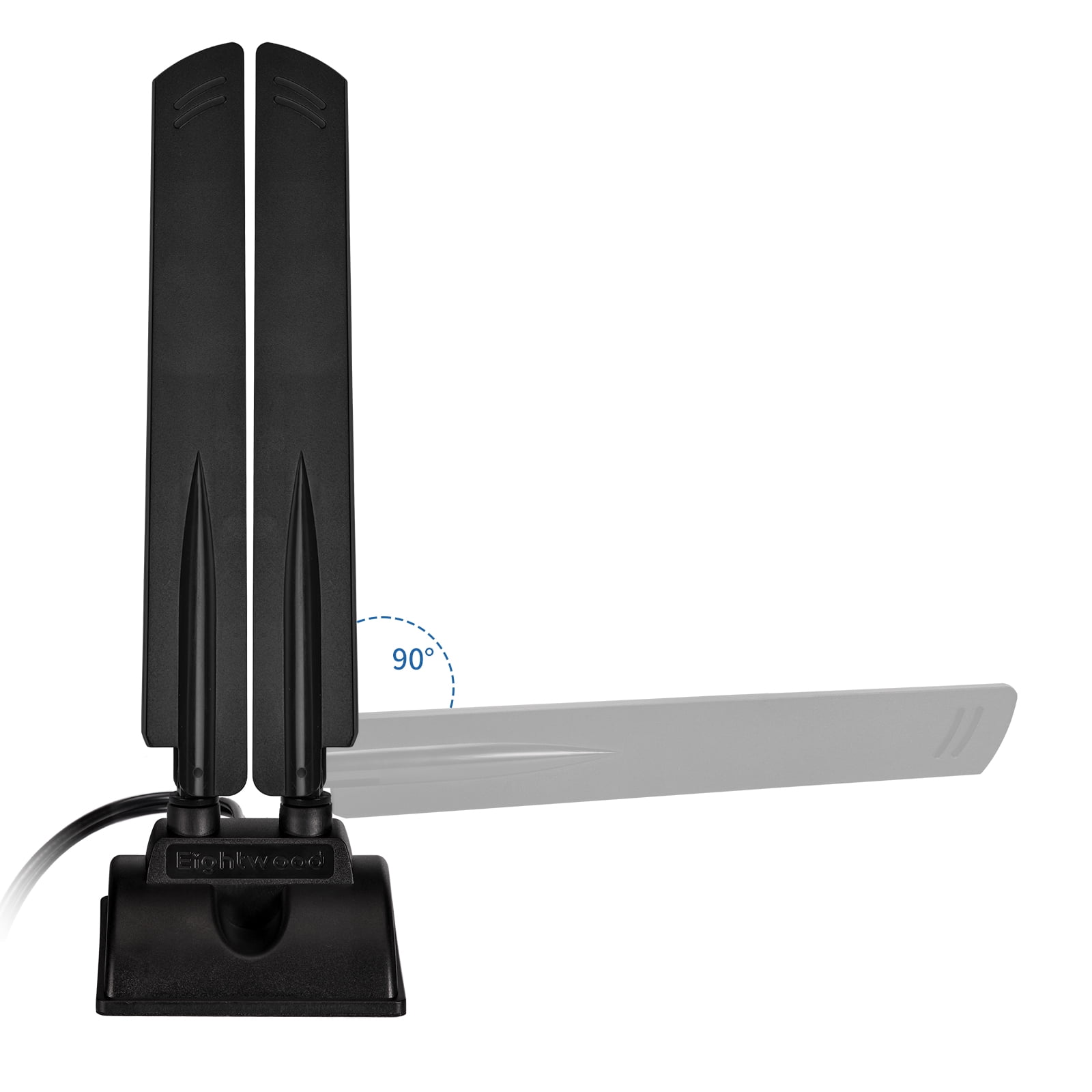 Lotto 6 Antenne RP-SMA Dual-Band 2.4GHz/5GHz Per Router WiFi E Schede Wireless - Nero