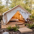 thumbnail image 4 of WHITEDUCK Alpha Canvas Wall Tent Waterproof 4 Season Outdoor Camping & Hunting Tent w/Heavy Duty Aluminum Frame, Best for Large Groups, Families & Outfitters (12'x14', Water Repellent), 4 of 7
