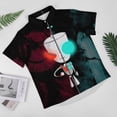 thumbnail image 2 of Invader Zim Men's Hawaiian Shirts Short Sleeve Button Down Casual Shirts Summer Tropical Aloha Beach Shirts, 2 of 7