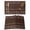 Brown, variant on Rustic Botanical Placemats Set of 12, Japanese Herb on Navy Blue Simple Art Placemats for Dining Table, Place Mats for Kitchen Tabletop, Waterproof Wipeable Dining Table Mats Set