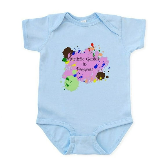 CafePress - Artistic Genius Infant Bodysuit - Baby Light Bodysuit, Size Newborn - 24 Months