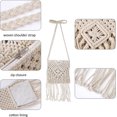 thumbnail image 4 of Bolso bandolera de crochet LIUYMXG con forro para mujer bohemio beige, 4 of 4