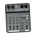 thumbnail image 3 of Almencla 4-channel Sound Mixer Mixing Board Compact 4 Inputs Digital Display Screen Sound System Sounds Mixer Board for Studio, 3 of 8