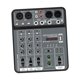 thumbnail image 3 of Consola de sonido con mezclador USB de 4 canales, de uso práctico, pantalla digital, tablero de mezclas, tablero mezclador de sonidos para tra, 3 of 9