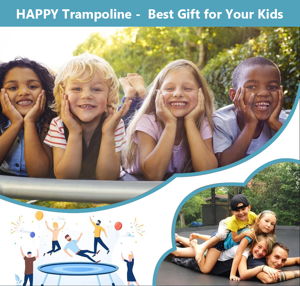 Shengchao Trade 12FT Round Backyard Trampoline with Safety Enclosure Net and T-Hook