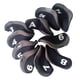 thumbnail image 2 of Juego de 10 fundas para hierros de golf con cubiertas para ventanas, fundas para palos de golf 3, 4, 5, 6, 7, 8, gris negro, 2 of 7