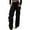 Black, variant on Alkepwun Straight Leg Jeans for Women Casual Rhinestone Multi-Pocket Relaxed Cargo Jeans Comfortable High-Waisted Y2K Street Style Wide Leg Pants