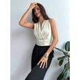 thumbnail image 5 of Women'S Pleated V Neck Sleeveless Blouses Office Dressy Shirts  XS, 5 of 7