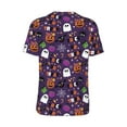 thumbnail image 2 of Daiia Halloween Sweet Candy Mens Baseball Jersey Button Down Shirts Short Sleeve Sports Uniforms-Large, 2 of 9