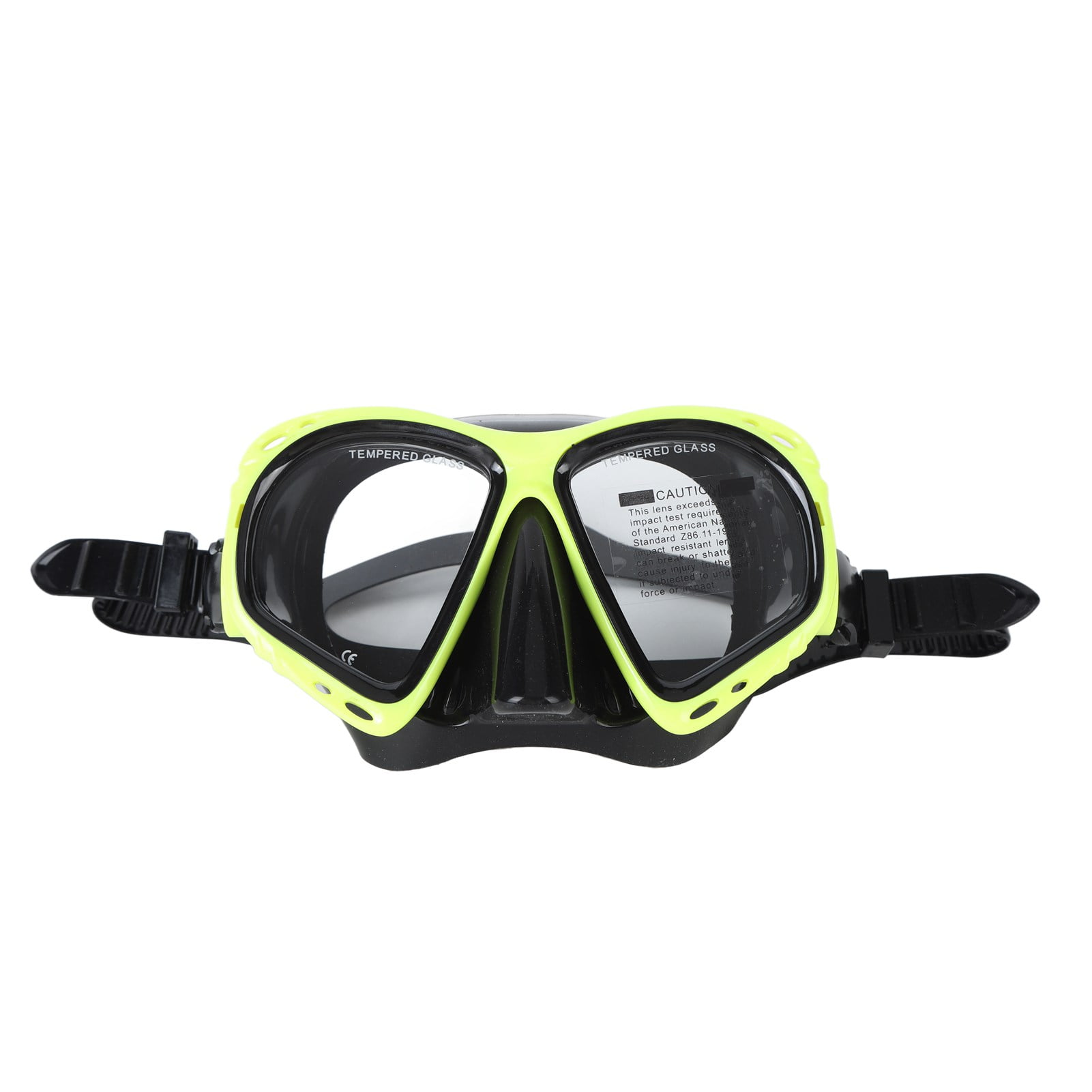 Swimming Goggles Large Vision Good Sealing Anti Fog Double Elastic Strap Waterproof Diving Glasses Gift Yellow