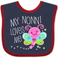 thumbnail image 3 of Inktastic My Nonni Loves Me- Cute Dragonfly Boys or Girls Baby Bib, 3 of 4