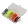 thumbnail image 4 of Soft Fishing Lures Kit, PVC Portable 60pcs/box Flexible T Tail Soft Bait Reusable Elastic  For Bass Fishing 6cm,5cm, 4 of 8