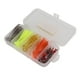 thumbnail image 5 of Kit De Señuelos De Pesca Blandos, Cebo Suave Con Cola En T, Flexible, 60 Unidades/caja, PVC Artificial Estirable Para Pesca De Lubina, 5 of 7
