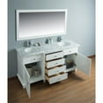 thumbnail image 4 of Stufurhome Cadence 60" White Double Sink Bathroom Vanity with Mirror, 4 of 7