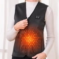 thumbnail image 3 of Fiudx Chaqueta Térmica con Carga Usb, 3 Niveles de Calefacción para Todo Tipo de Clima, 12 Paneles Calefactores para Una Calidez de 360 Grados, Ideal para Deportes Al Aire Libre, Camping y Senderismo, 3 of 6