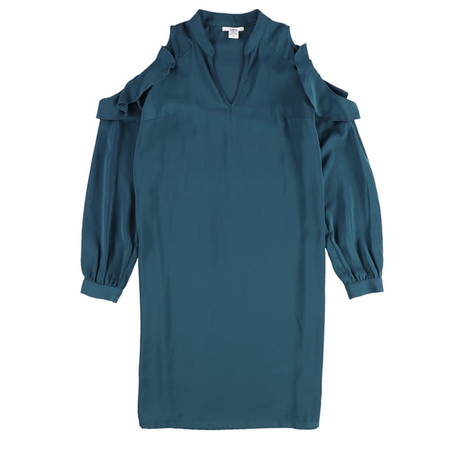 Vestido camisero bar III para mujer azul mediano