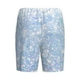 thumbnail image 2 of Lsque White Bule Glitter Mens Sleep Pajama Shorts,Short Pajama Pants, Cotton Ultra-Soft Knit-3X-Large, 2 of 9