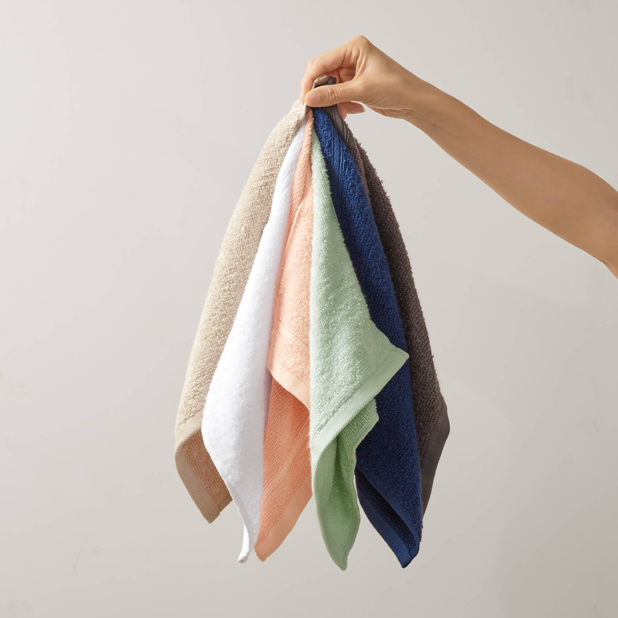Regency Heights 12-Piece Quick Dry Cotton Bath Towels, Soft & Ultra Absorbent, Indigo, Standard Towel Set