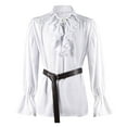 thumbnail image 1 of Button Down Shirts for Men Male Spring Autumn Long Sleeve Solid Color Sleeve Beige Beach Fall Clothes for Men size L, 1 of 8