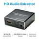 thumbnail image 2 of Extractor de audio HD Máxima compatibilidad Resolución 4K HD+SPDIF+3.5mm AUX Salida estéreo Compatib Tomshoo Negro, 2 of 7