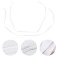 thumbnail image 3 of LEEYNEER Lacets Lacets Élastiques Plats en Coton pour Enfants Robe Ronde Ruban Coloré Lacets en Cuir Blanc, 3 of 7