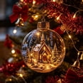 thumbnail image 5 of Glowing Christmas Story Ornament with Warm LED and 3D Mini Holiday Scene Glowing Christmas Story Ornament, 3D Mini Scene, Warm LED Glow, Ready To Hang, Tree And Wreath Decor, 5 of 7