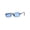 Black Blue, variant on Mens Pop Color Lens Pimp Narrow Rectangular Metal Rim Sunglasses Gold Pink
