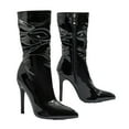 thumbnail image 6 of UngA Boots for Women Knee High Boots Women Pointed Toe Tall Boots 3 In Stiletto High Heel Long Boots Side Zipper Dress Knee High Boots Black,7, 6 of 7