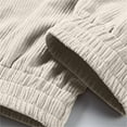 thumbnail image 4 of Dovford Mens Corduroy Joggers Pants Casual Cargo Pants Drawstring Elastic Waist Baggy Tapered Sweatpants with Pockets, 4 of 6