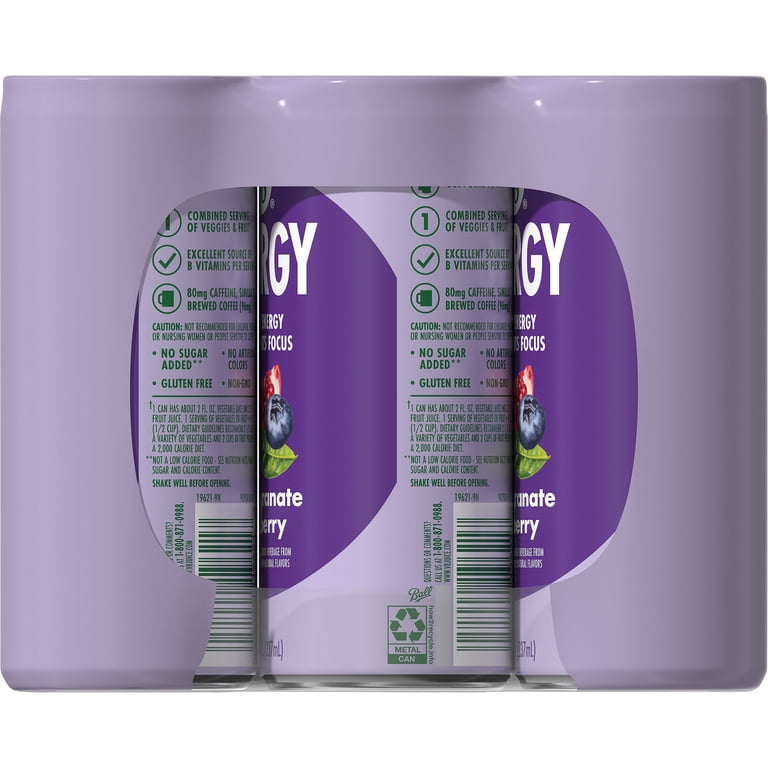 V8 Energy Pomegranate Blueberry, 8 fl oz Cans, 12 Pack photo 8