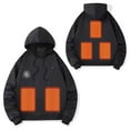 thumbnail image 3 of MELDVDIB Mens Heated Hoodies USB-Powered Electrical Heating Hooded Sweatshirt with 5 Adjustable Heating Zones Warm Outdoor Winter Wear, 3 of 4