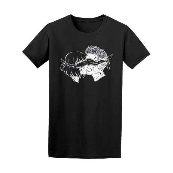 Artwork Couple Kissing Tee Men's -Image by Shutterstock