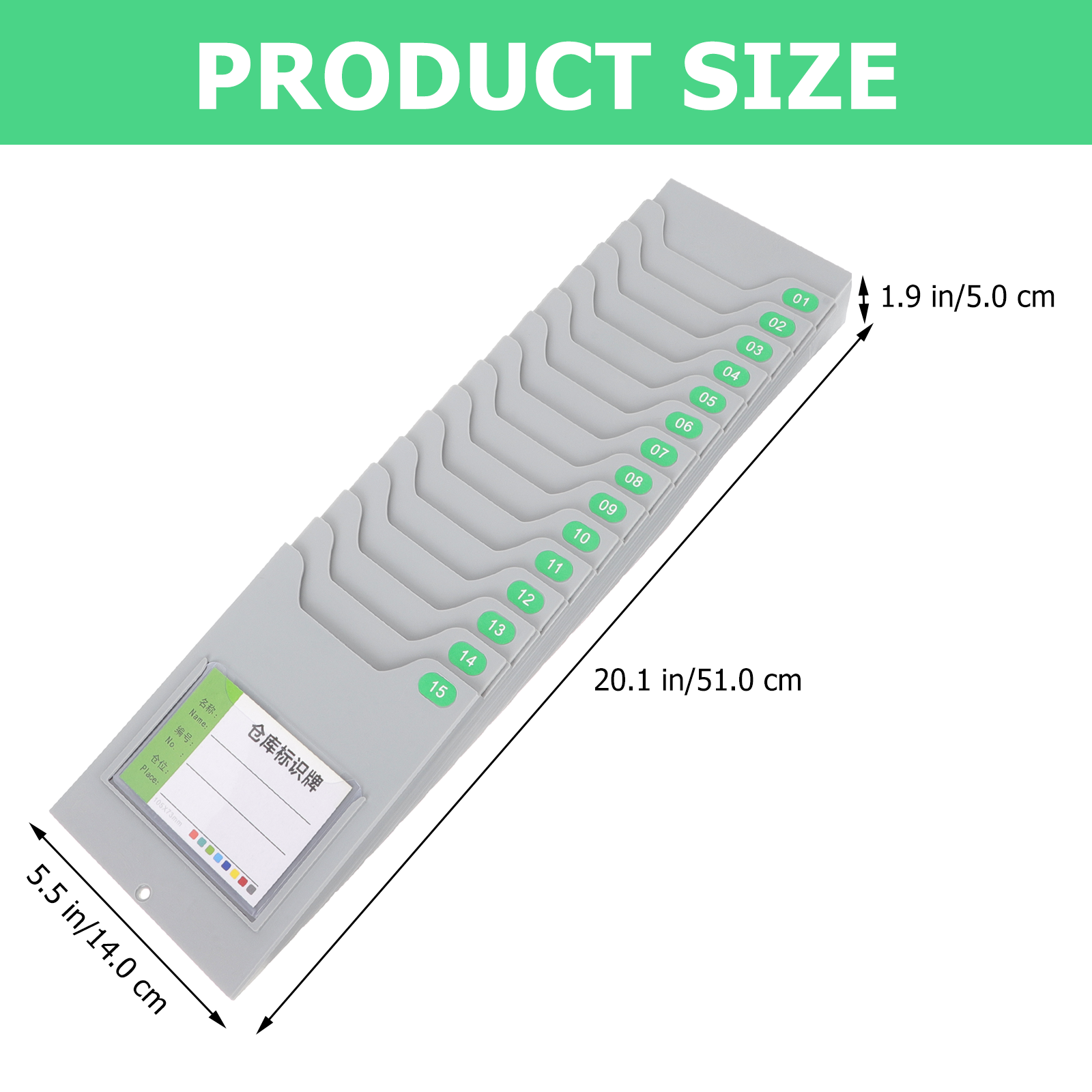 Time cards holder Wallmounted Time Cards Rack Warehouse Material Card