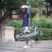 GOTRAX G5 High Speed Adult Electric Scooter, 500W 48V, 10 Air-Filled Tires, LED Headlight, Double Suspension, Grey