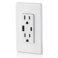 thumbnail image 4 of Cargador de pared USB Leviton T5633-W tipo A y tipo C 15A, 4 of 5