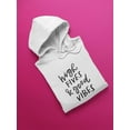 thumbnail image 3 of High Fives, And Good Vibes Hoodie Women -Image by Shutterstock, Female Small, 3 of 4