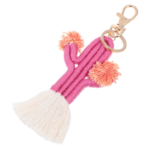 unbranded Llavero Colgante De Con De Cactus Rosa Para Uso En Llaves Y